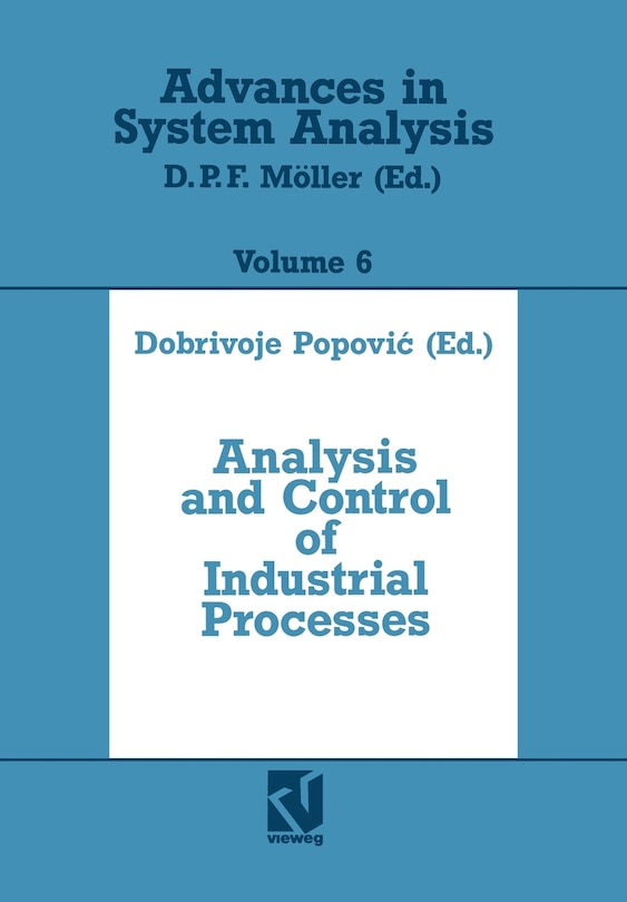 Front cover_Analysis and Control of Industrial Processes