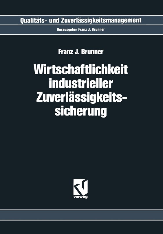 Front cover_Wirtschaftlichkeit Industrieller Zuverlässigkeitssicherung
