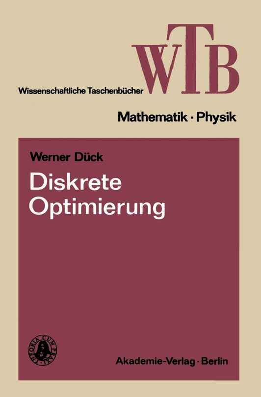 Front cover_Diskrete Optimierung
