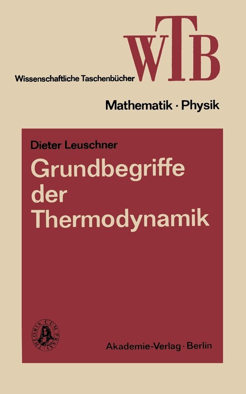 Front cover_Grundbegriffe der Thermodynamik