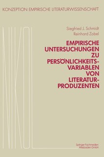 Front cover_Empirische Untersuchungen zu Persönlichkeitsvariablen von Literaturproduzenten