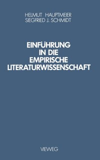 Front cover_Einführung in die Empirische Literaturwissenschaft