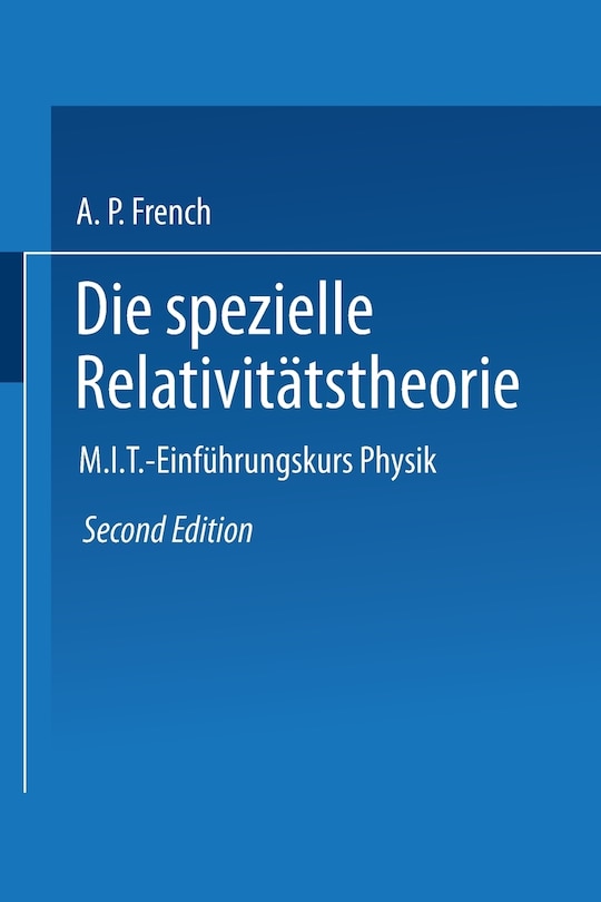Front cover_Die spezielle Relativitätstheorie