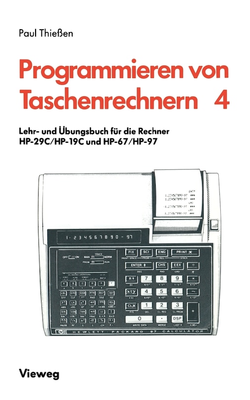 Lehr- Und Übungsbuch Für Die Rechner Hp-29c/hp-19c Und Hp-67/hp-97