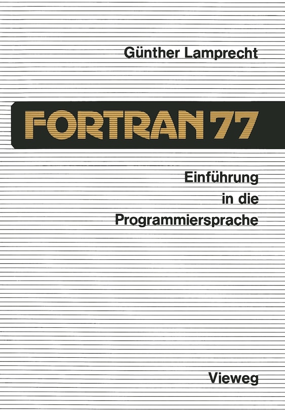 Couverture_Einf&uuml;hrung in die Programmiersprache FORTRAN 77