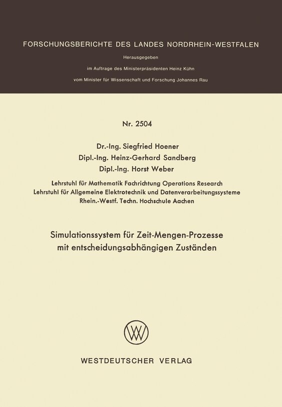 Simulationssystem für Zeit-Mengen-Prozesse mit entscheidungsabhängigen Zuständen