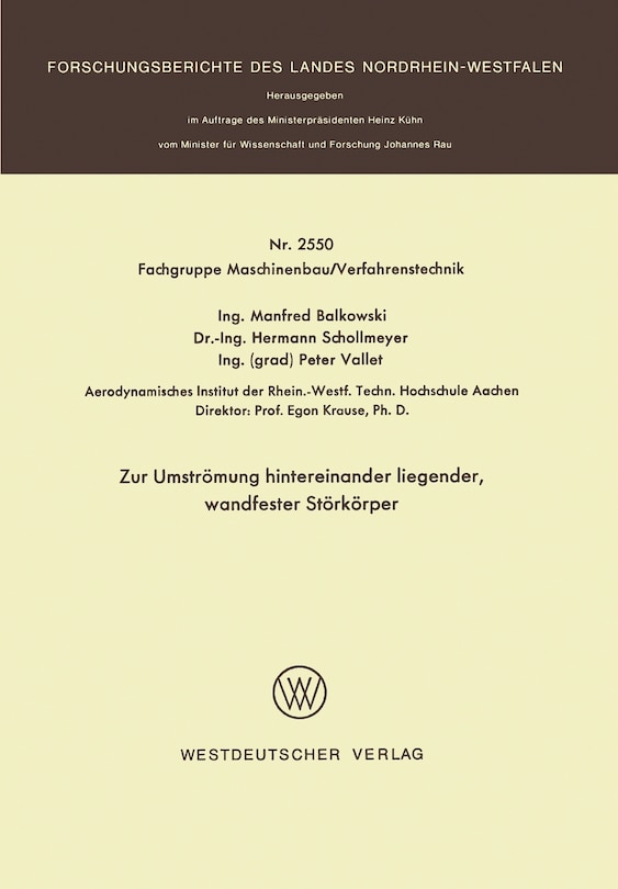 Front cover_Zur Umstr&ouml;mung hintereinander liegender, wandfester St&ouml;rk&ouml;rper