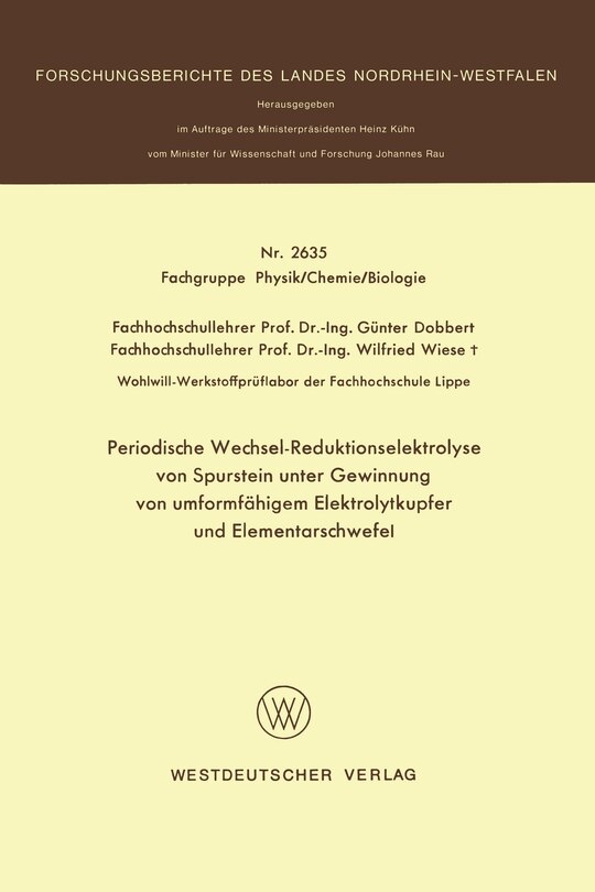 Periodische Wechsel-Reduktionselektrolyse von Spurstein unter Gewinnung von umformfähigem Elektrolytkupfer und Elementarschwefel