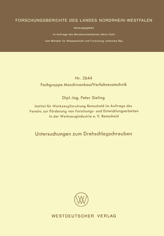 Untersuchungen zum Drehschlagschrauben