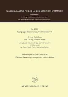 Front cover_Grundlagen Zum Einsatz Von Prozeß-steuerungsanlagen An Industrieöfen