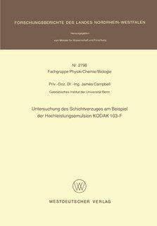 Untersuchung des Schichtverzuges am Beispiel der Hochleistungsemulsion KODAK 103-F