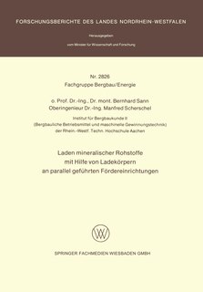 Front cover_Laden mineralischer Rohstoffe mit Hilfe von Ladekörpern an parallel geführten Förderereinrichtungen
