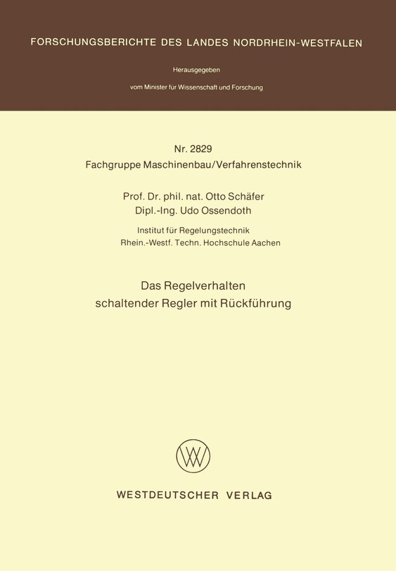 Das Regelverhalten schaltender Regler mit Rückführung
