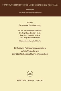 Einfluß von Reinigungsparametern auf die Veränderung der Oberflächenstruktur von Teppichen