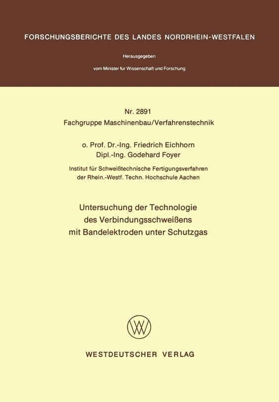 Untersuchung Der Technologie Des Verbindungsschweißens Mit Bandelektroden Unter Schutzgas