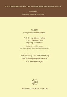 Couverture_Untersuchung und Verbesserung des Schwingungsverhaltens von Krankentragen