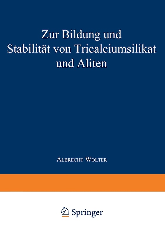 Front cover_Zur Bildung und Stabilität von Tricalciumsilikat und Aliten