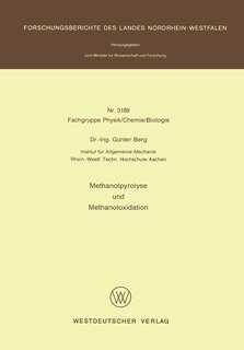 Couverture_Methanolpyrolyse und Methanoloxidation