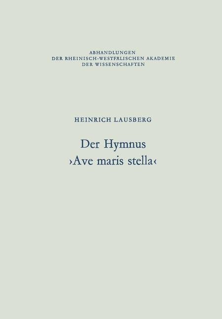 Front cover_Der Hymnus >Ave Maris Stella