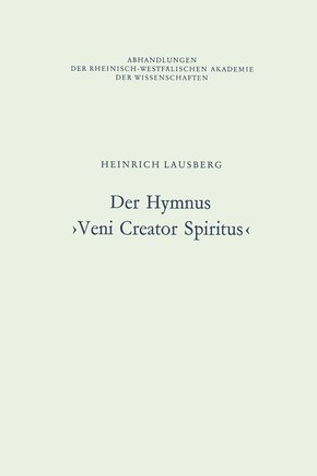 Der Hymnus ›Veni Creator Spiritus‹