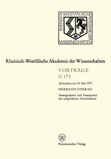 Front cover_Staatsgedanke und Staatspraxis des aufgeklärten Absolutismus