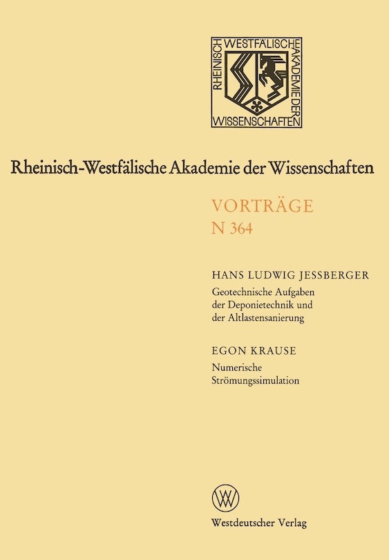 Front cover_Rheinisch-Westfälische Akademie Der Wissenschaften
