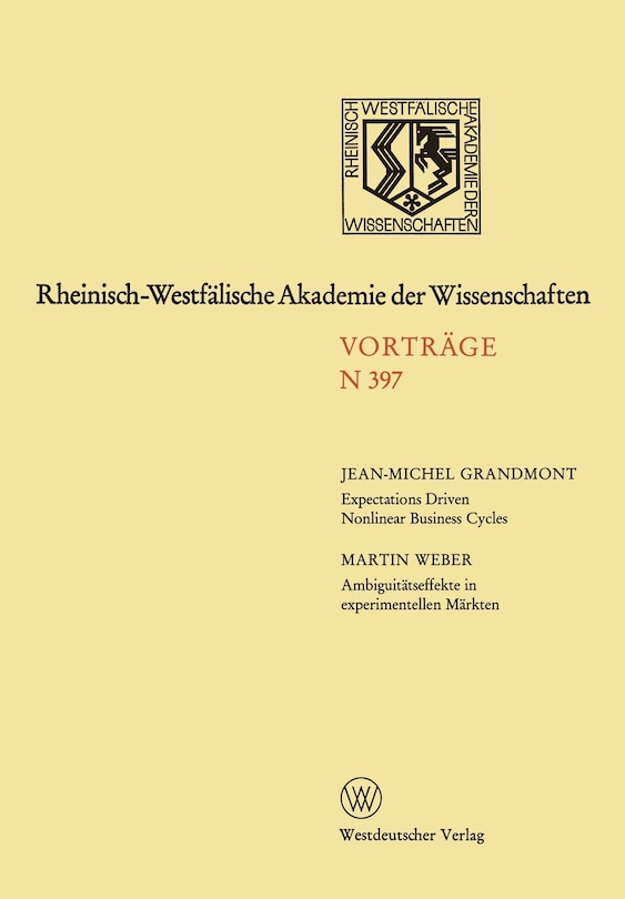 Front cover_Rheinisch-Westfälische Akademie Der Wissenschaften