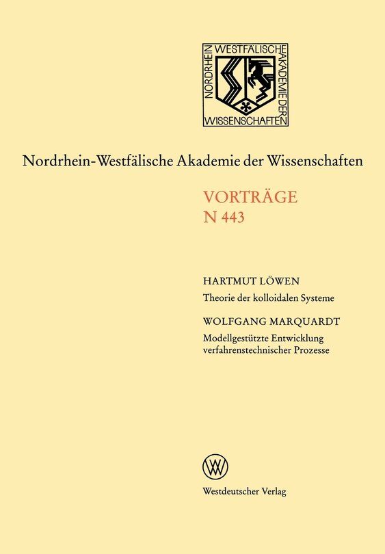 Front cover_Nordrhein-Westfälische Akademie Der Wissenschaften