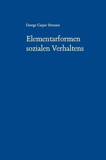 Front cover_Elementarformen sozialen Verhaltens