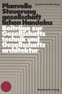 Front cover_Planvolle Steuerung gesellschaftlichen Handelns