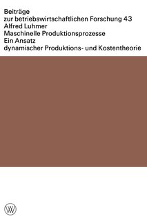 Front cover_Maschinelle Produktionsprozesse
