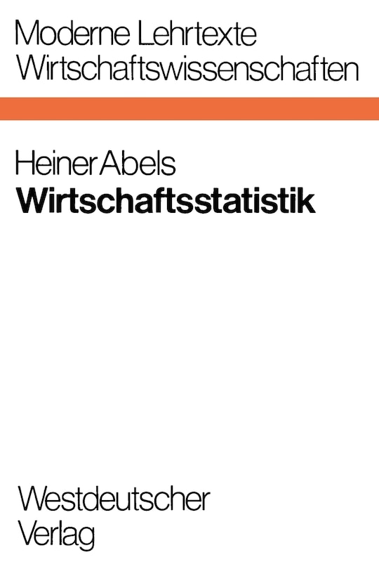 Front cover_Wirtschaftsstatistik