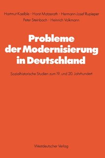 Front cover_Probleme der Modernisierung in Deutschland