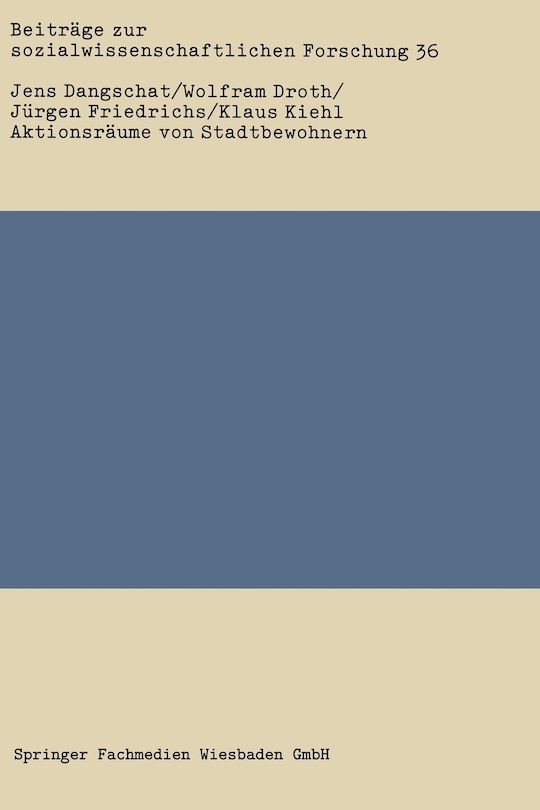 Front cover_Aktionsräume von Stadtbewohnern