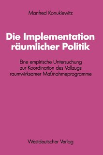 Front cover_Die Implementation räumlicher Politik