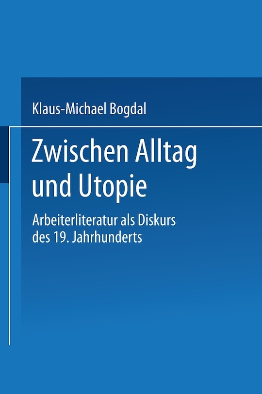 Front cover_Zwischen Alltag Und Utopie