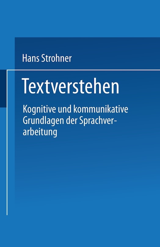Front cover_Textverstehen