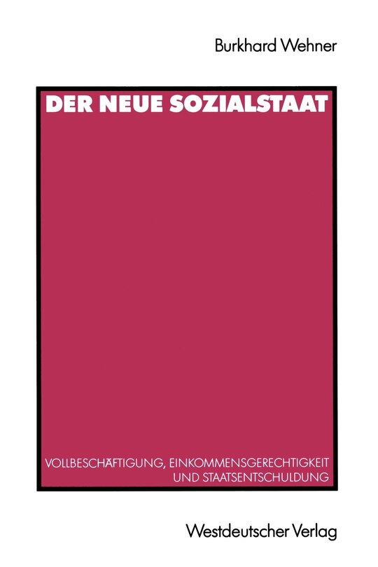 Couverture_Der Neue Sozialstaat