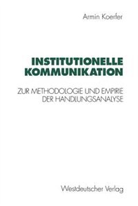Front cover_Institutionelle Kommunikation