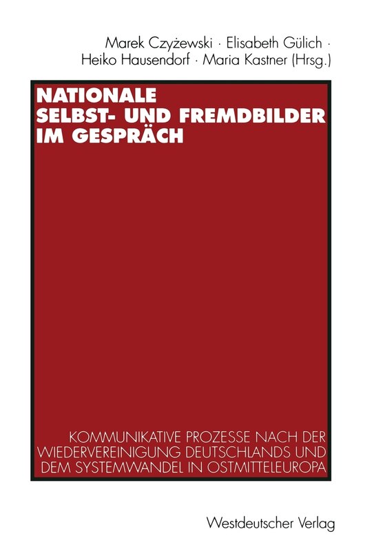 Front cover_Nationale Selbst- und Fremdbilder im Gespräch