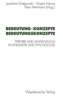 Front cover_Bedeutung - Konzepte Bedeutungskonzepte