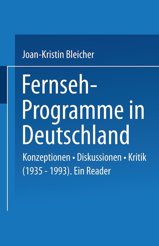 Couverture_Fernseh-Programme in Deutschland
