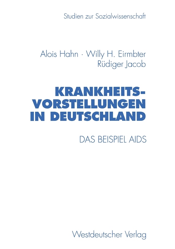 Front cover_Krankheitsvorstellungen in Deutschland