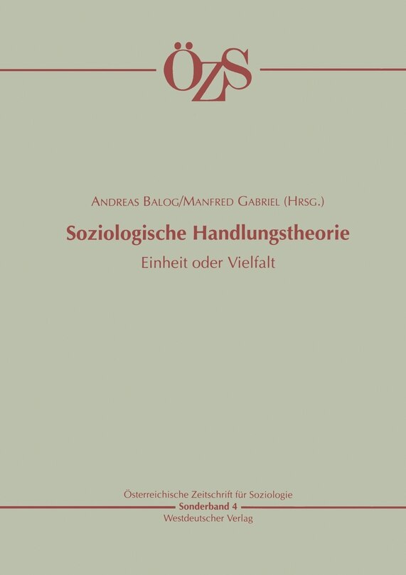 Couverture_Soziologische Handlungstheorie