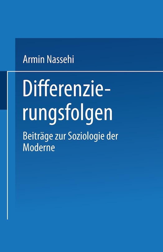 Front cover_Differenzierungsfolgen