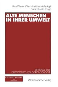 Front cover_Alte Menschen in ihrer Umwelt