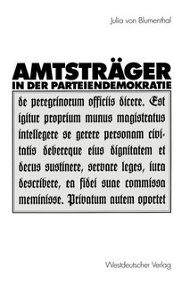 Couverture_Amtsträger in der Parteiendemokratie