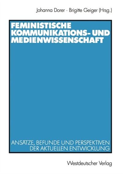 Front cover_Feministische Kommunikations- und Medienwissenschaft