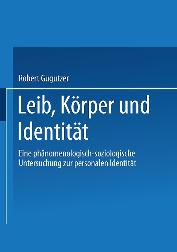 Couverture_Leib, Körper und Identität