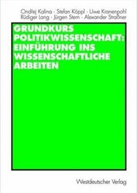 Couverture_Grundkurs Politikwissenschaft: Einführung ins wissenschaftliche Arbeiten